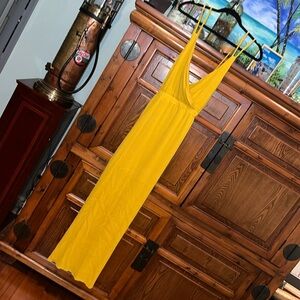 Yellow Maxi Dress M